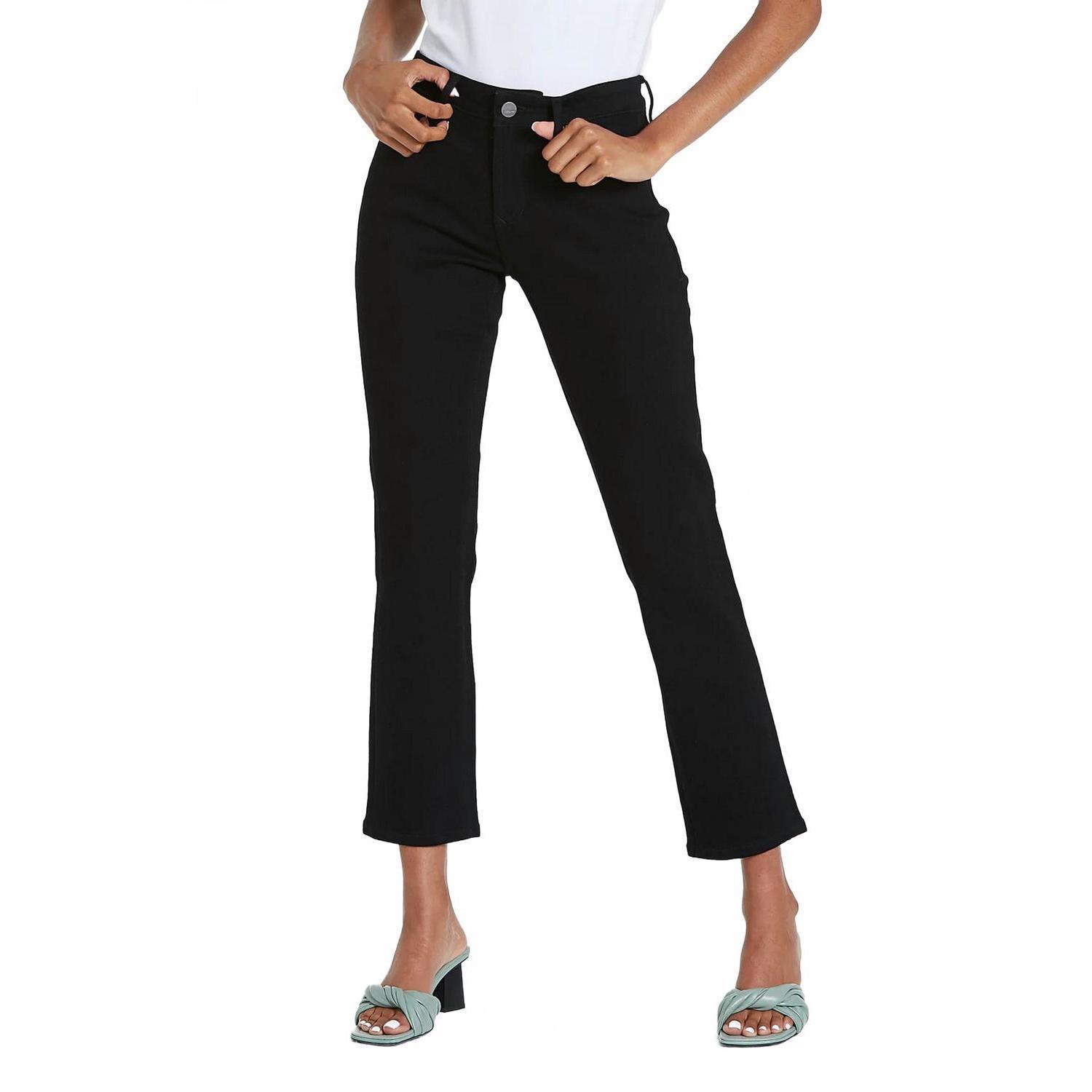 New Dear John Denim Blaire Ankle Slim Straight Leg Jean In Black Arrow